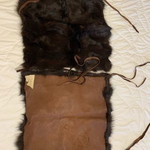 Fur boot wraps. Real fur & butter soft leather.